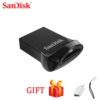  100% SanDisk CZ430 USB Flash Drive mini USB Pen Drive 64gb 16GB USB 3.1 Iki 130 MB/S pendrive USB 3.0 USB Stick 32gb 128GB 256G