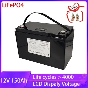  12V 150Ah 170Ah 190Ah LifePo4 Baterija 12.8 V Įkrovimo Baterija Ličio Geležies Fosfato (Lifepo4 Saulės Elementų įrankiai Tax free