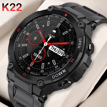  2023 Naujas K22 Smartwatch Vyrų Bluetooth BT Skambučio Lauko Sporto Fitness Tracker Širdies ritmo Muzikos, Žaisti Protingas Žiūrėti 