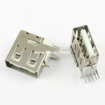  20pcs Naujas USB Type A Female 4 Pin kodą Atbuline Lizdo Jungtis