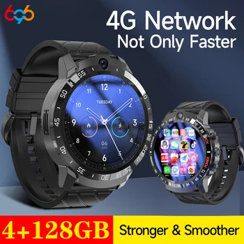  4GB 128GB Smart Watch Vyrų 1.6 colių Ekranas SIM WIFI 4G Tinklo 1000mAh Baterijos Pranešimą Priminimas GPS Vandeniui APP Įrengimas
