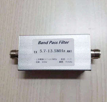  5.7-13.5 MHz BPF Band Pass Filtras LC Anti-trukdymo Selektyvumui Gerinti Imtuvas RX SST