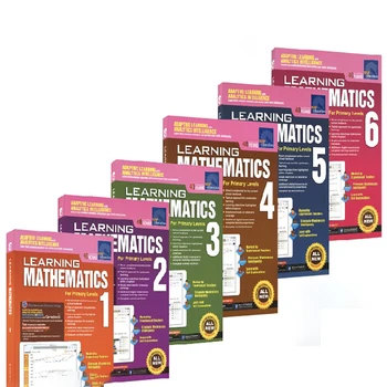 6 Tomų/Rinkiniai, Singapūras Matematika pradinės Mokyklos 1-6 Klasių Žurnalus, anglų Švietimo ir Orientavimo SAP Mokytis anglų kalbos Knygas