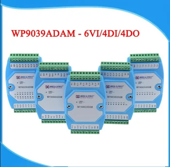  6VI 4DI 4DO 0-10V įvesties Skaitmeninės įvesties ir išvesties modulis RS-485 MODBUS RTU ryšio WP9039ADAM WELLPRO