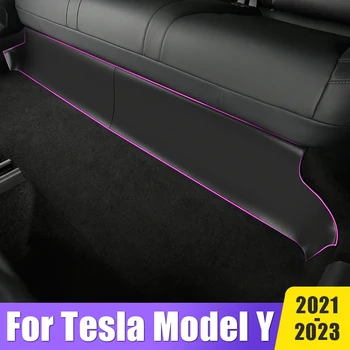  ABS Automobilio Galinės Sėdynės Apatinis Kick apsaugos departamentas Padas Tesla Model Y ModelY 2021 2022 2023 Keleivių Anti-Purvinas Apsaugos Priedai