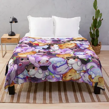  Aphmau Miau Plushies Anime Kačių Mesti Antklodę mesti ir antklodė sofos, miegmaišis, antklodė