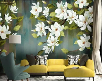  beibehang Užsakymą foto tapetai, freskos American retro gėlių, paukščių ir gėlių, modernus minimalistinio abstrakčios fono sienos popieriaus