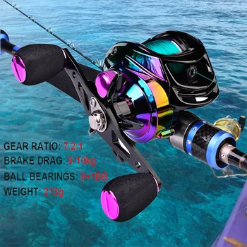  Karšto Baitcasting Ritės Max Drag10kg Pavaros Santykis 7.2：1 Žvejybos Ritės Žvejybos Ritės Prekių Accessories For Micro-Mesti Micro Žuvys