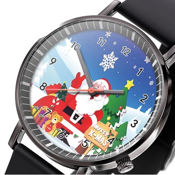  Kvarco atsitiktinis Riešo Žiūrėti animacinių filmų Kalėdų vyras briedžių Kalėdų eglutė žiūrėti vyrų ir moterų tendencija klasikiniai laikrodžiai
