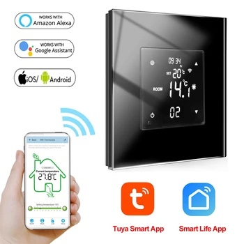  LCD Touch Ekraną, WIFI Smart Temperatūros Reguliatorius Tuya Skaitmeninis Grindų Termostatas, Elektrinis Šildymas Kambarys Intelligents Termostatai