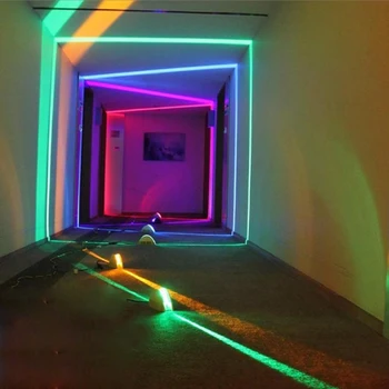  LED Palangės Spalvinga Koridoriaus Šviesos 180 Laipsnių Ray Durų Rėmo Linijos Sieniniai Šviestuvai Viešbučio Eilėje Baras Sconces Lubų Apšviesti