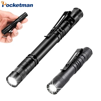  LED Pocket Pen Šviesos Žibintuvėlis Mažas Mini PenLight su Clip Penholder Puikus Žibintuvėlis už apžiūrą Remonto Kempingas