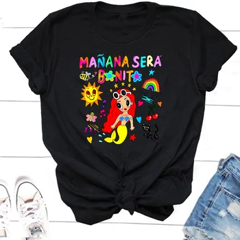  Manana Serumai Tunai T-shirt Moteris trumpomis Rankovėmis Karolis G Merch Muzikos Rytoj Bus Gražus Marškinėliai Tendencijos Sirena Tees Streetwear
