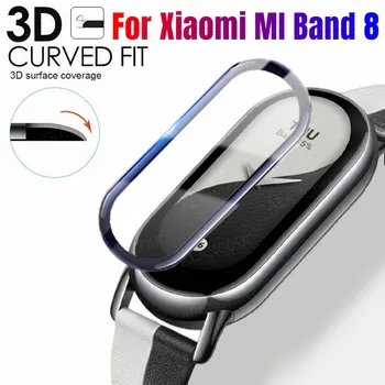  Mi Juosta 8 3D Visu Screen Protector, Plėvelės, Minkštas Apsauginis Stiklas Mi Juosta 8 Smart Watch Band Apyrankę Priedų
