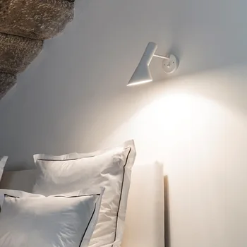  Minimali Šiaurės Geležies LED Sieniniai Šviestuvai Gyvenimo Kambario, Miegamasis Naktiniai Sienos Lempos Fojė Viešbutis, Salė Patalpų Apšvietimas Valgomasis Šviesos
