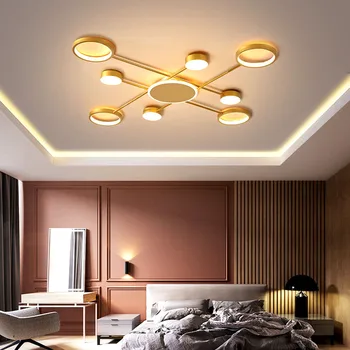  Modernaus Dizaino šviestuvai, miegamojo kambarį LED lubų šviesos butas kaustytomis geležies lempos hotel villa yra vidaus apšvietimas