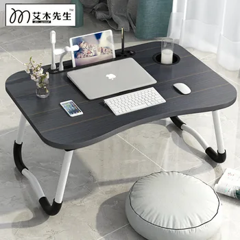  Modernus, paprastas, kėlimo, sudedamas stalas, nešiojamas kompiuteris, stalas, lova bendrabutyje, studijų stalas, lova, stalas