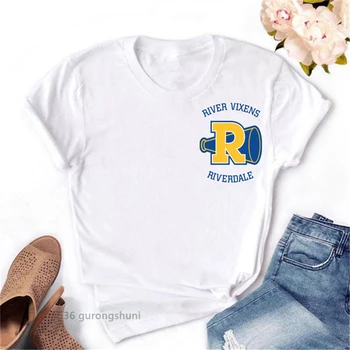  Moterų grafinis t-shirt Riverdale Pietų Žaltys ir draugai spausdinti Moterų marškinėliai topai vasaros korėjos stiliaus Moteris streetwear