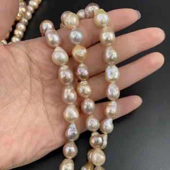  Natūralūs Gėlavandenių Perlų Karoliukus, Nereguliarus Žavesio Baroko Perlai, Papuošalai Priėmimo 
