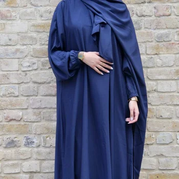  Naujas Musulmonų Moterų Suknelė Artimųjų Rytų Arabų Hijab Skraiste vientisos Spalvos Didelio Dydžio Abaja Jalabiya Moterų Caftan Islamo Apranga