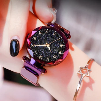  Naujas prabangių moteriškų laikrodžių, magnetinių star ponios laikrodžiai kvarciniai laikrodžiai mados moteriški laikrodžiai mujerrelogio feminino