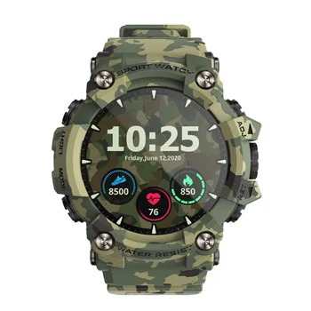  Naujos Lauko Sporto Smart Watch Vyrai Moterys IP68Waterproof Visiškai Apvalus Ekranas Kraujo Deguonies, Širdies Normos Nustatymo