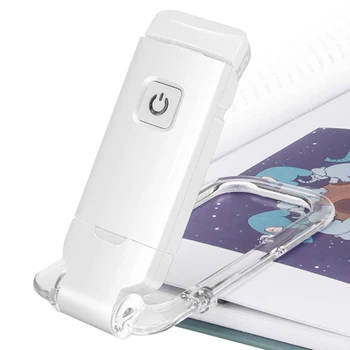  Nešiojamų Įrašą Knygos Skaitymo Lemputė USB Įkraunamas LED Knyga, Lempa, Reguliuojamas Ryškumas Vaikų Akių Apsauga Naktį Skaitymo Lempos