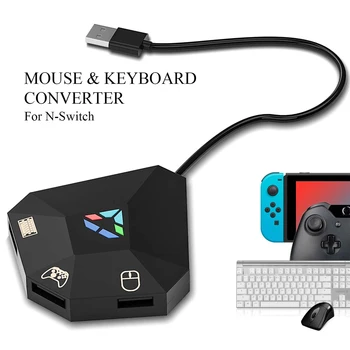  NR Laidinio USB Jungtis Klaviatūros, Pelės Adapteris LED Indikatorius, Keitiklis PS4, PS3 Xbox Vienas Xbox 360 Jungiklis Lite