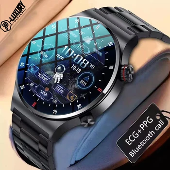  P-PRABANGA 2023 Naujas BT Skambučio SmartWatch Vyrų Sport Fitness Tracker Vandeniui Smartwatch Didelis HD ekraną, 