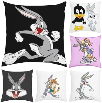  Pagalvė Padengti Bugs Bunny Anime Miega Pagalvės Dekoratyviniai pagalvių Užvalkalai 50 x 50 Užvalkalas Sofos Pagalvėlių Automobilių Apdailos Pilow Atvejais