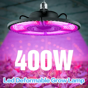  Patalpų 100W 200W 300W 400W Augti Lempa LED Full spectrum Augalų Lemputė E27 Vandeniui Augalų Augimo Lempos Gėlių LED Fitolampy E26