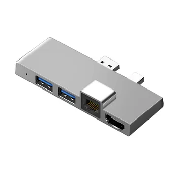  Paviršiaus Pro 4 5 6 Docking Station centras su 4K HDMI Suderinamus TF Kortelių Skaitytuvą, Gigabit Ethernet 2 USB 3.1 Pr 1 Port A