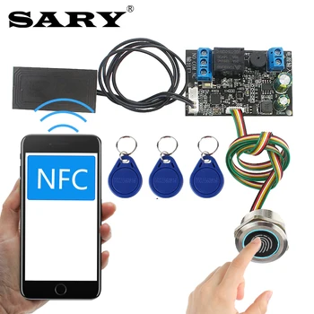  Pirštų atspaudų identifikavimo kontrolės valdyba mobiliojo telefono NFC indukcijos relay plokštė IC kortelės 13.56 mhz prieigos valdiklis