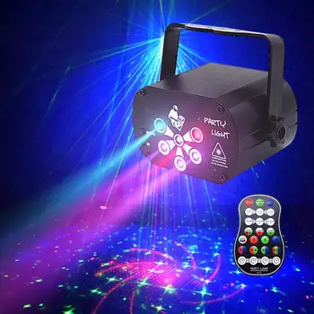  Prožektoriai Lazerinis Projektorius Scenos Šviesos LED 120 Modelius RGB Kalėdos Šalis, KTV DJ Disco Šviesos, UV Mini Scenos Šviesos Nauja Keista