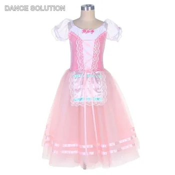  Rožinės spalvos Aksominė Liemenė Baleto Romantiškas Tutu Suknelė Mergaičių ir Moterų Balerinos Etapo Rezultatus Kostiumai Baleto Dancewear 21001