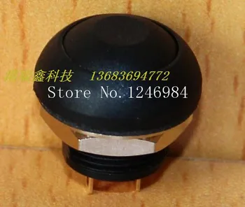 [SA]M12 vandeniui pereiti iš naujo mygtuką, Taivanas Deli Wei PAS6 juodas plastikinis apvalus be užrakto mygtuką, paprastai atidarykite perjungti--50pcs/