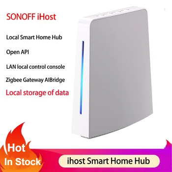 Sonoff iHost Smart Home Hub Zigbee 3.0 Sąsajos AIBridge Vietos Priimančiosios Serverio ir Duomenų Saugojimo Wifi LAN Connetcion Kontrolės Scena