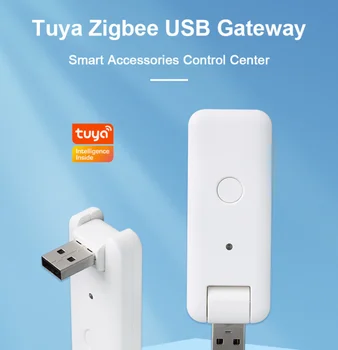  Tuya Doodle Smart Zigbee Bevielio Namų Vartai Balso Valdymo Centras USB Mažas Baltas Bendable Judesio Jutiklis