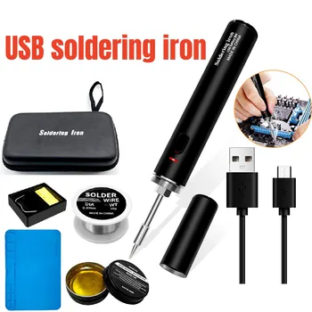  USB Bevielio Įkrovimo Elektrinis Litavimo Geležies, Alavo Nešiojamų Litavimo Geležies USB Greito Įkrovimo Mikroelektronikos Remontas, Suvirinimo Įrankių Rinkinys