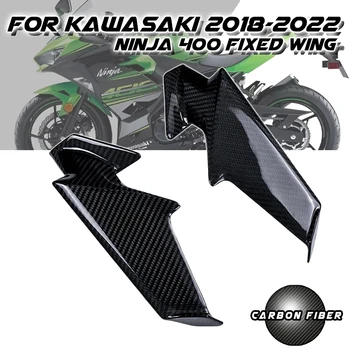  Už Kawasaki Ninja 400 2018-2023 100% Visiškai Sausas 3K Anglies Pluošto Fiksuoto Sparno Dalys, Purvasargiai Gaubtai Rinkinys Motociklo Priedai