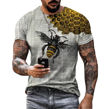 Vyriški T-shirt Klasikinis Gyvūnų Scorpion 3D Spausdinimo T-shirt Vasaros trumpomis Rankovėmis Hip-Hop T-shirt Gatvės Drabužių Asmeninį Exagg