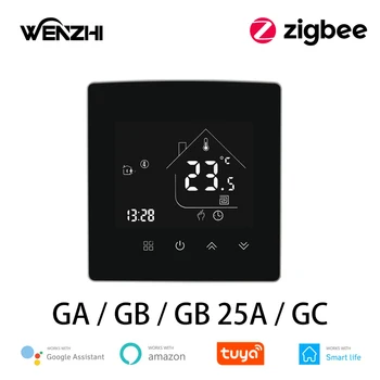 ZigBee 3.0 Termostatas Temperatūros Reguliatorius Vandens/Elektros Grindų Šildymo Dujų Katilas GA/GB/GC Smart Gyvenimo Tuya Alexa 