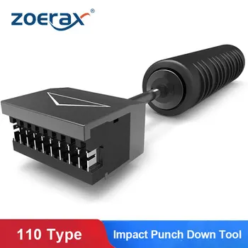  ZoeRax Poveikio Punch Down Tool 5 Poras su Peilis Universalus 110 Tipo Pantch Pannel Telefono Modulis Tinklo