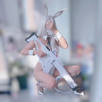  Žaidimas Cosplay Prop NIKKE Pergalės Deivės Katytė X 777 White Rabbit Blanc Ginklas Modelis EVA PVC Rankų darbo Ginklą 90CM Helovinas